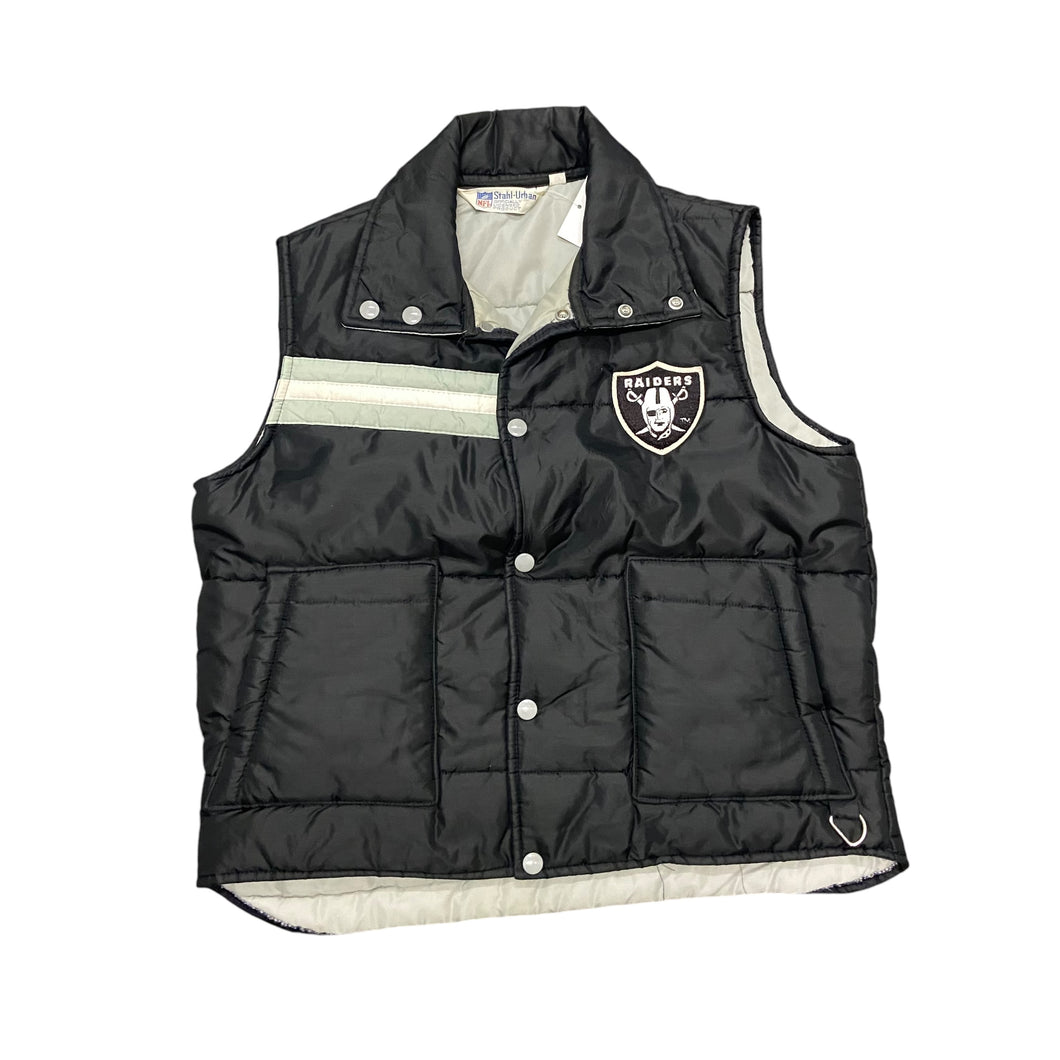 80’s Oakland Raiders Puffer Vest