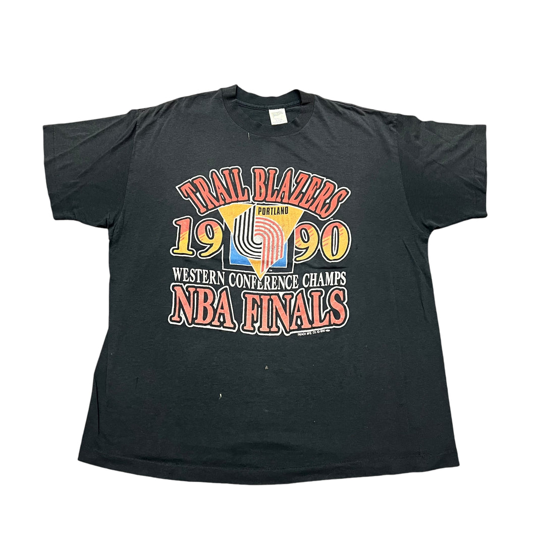 1990 Trail Blazers WC Champs T-shirt