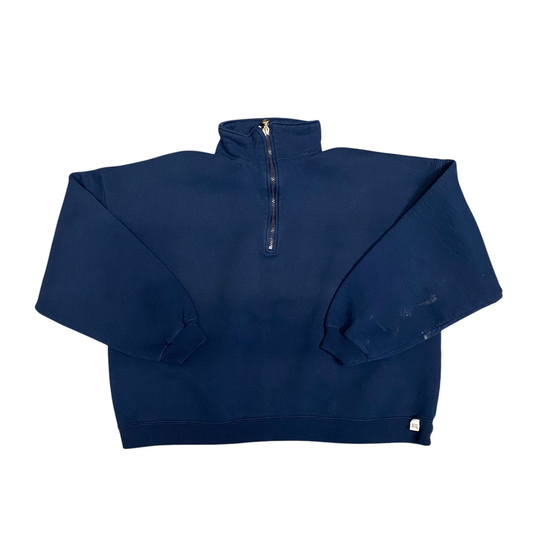 90's Russell Cropped Quarter Zip
