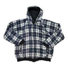 Load image into Gallery viewer, Vintage WEEDS Plaid Reversible Hoodie
