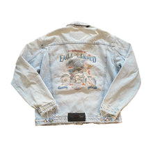 Load image into Gallery viewer, 90’s Harley Davidson “The Eagle Has Landed” Denim Jacket
