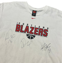 Load image into Gallery viewer, 2000’s Nike Center Portland Blazers *Signed T-shirt
