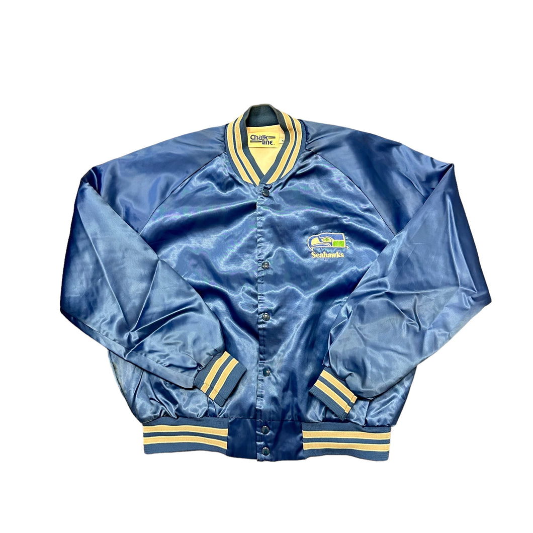 90's Chalk Line Seattle Seshawks Satin Jacket