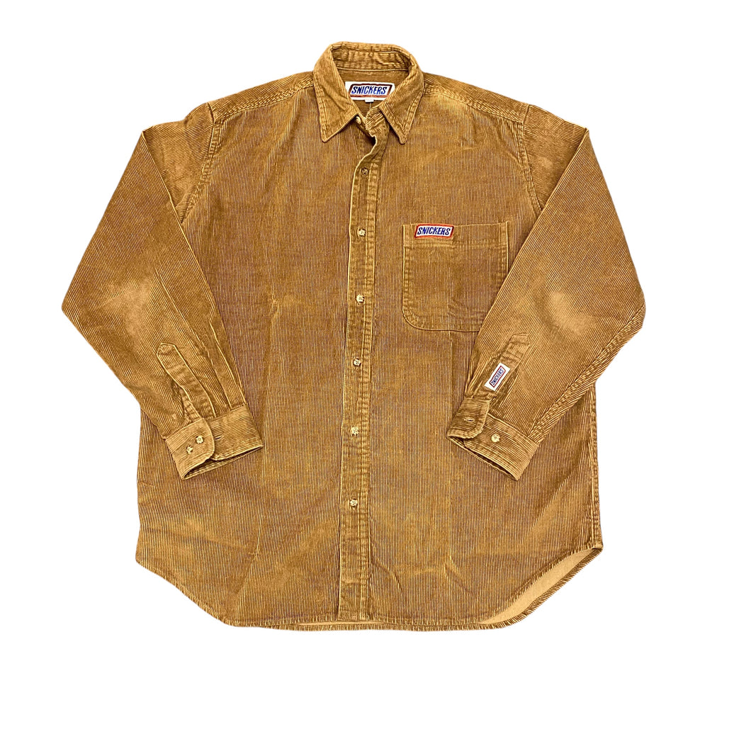 90's Snickers Corduroy Long Sleeve