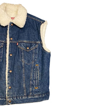 Load image into Gallery viewer, 1980’s Levis Denim Sherpa Vest
