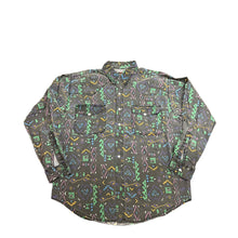 Load image into Gallery viewer, 80&#39;s Great Land Aztec Print Long Sleeves Button Up
