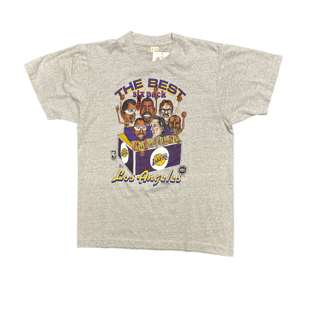 1986 Salem Sportwear The Best 6 Pack Lakers T-shirt