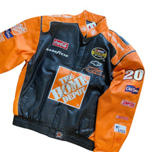 Load image into Gallery viewer, 90’s Tony Stewart NASCAR Jeff Hamilton Leather Jacket
