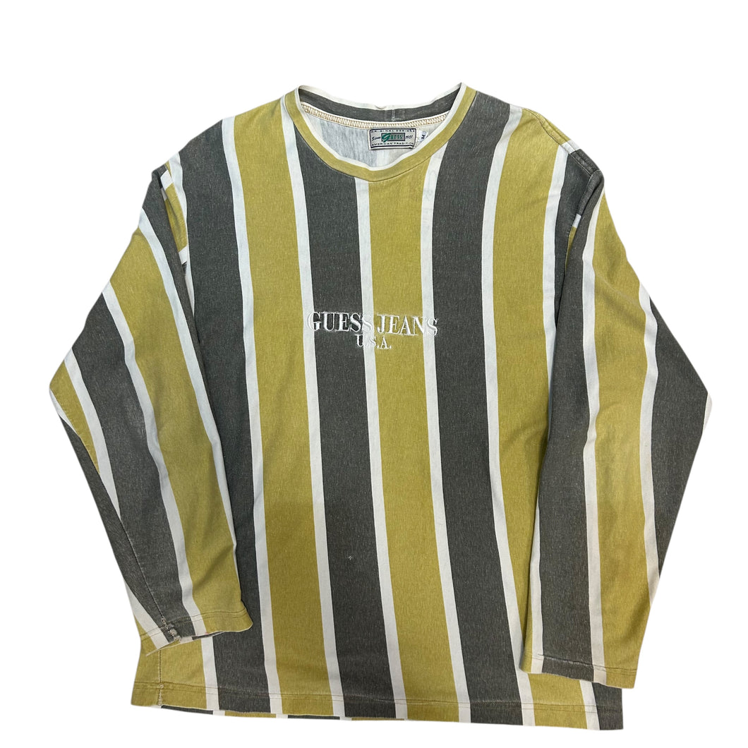 90’s USA Made Striped Guess Long Sleeve