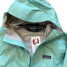 Load image into Gallery viewer, Patagonia Teal Light Rain Jacket

