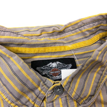 Load image into Gallery viewer, Y2K Harley Davidson Pinstripe Button Up Shirt
