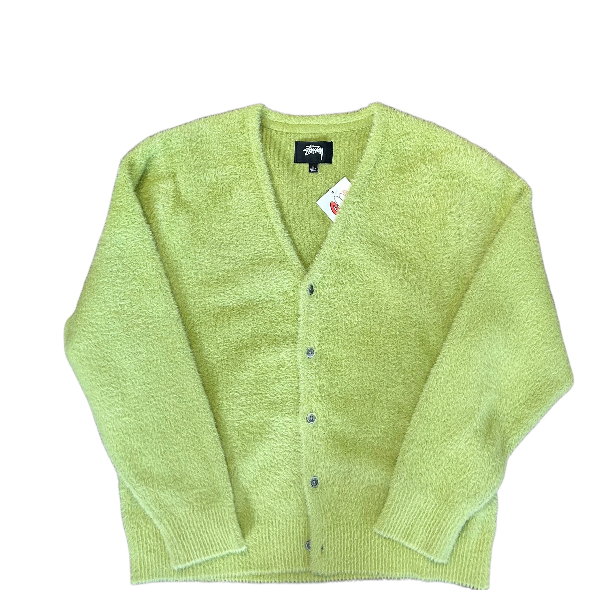 Stussy shaggy cardigan lime | MACLEANPSYCHOLOGY.CO.UK