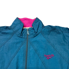 Load image into Gallery viewer, 90&#39;s Reebok Turquoise Windbreaker
