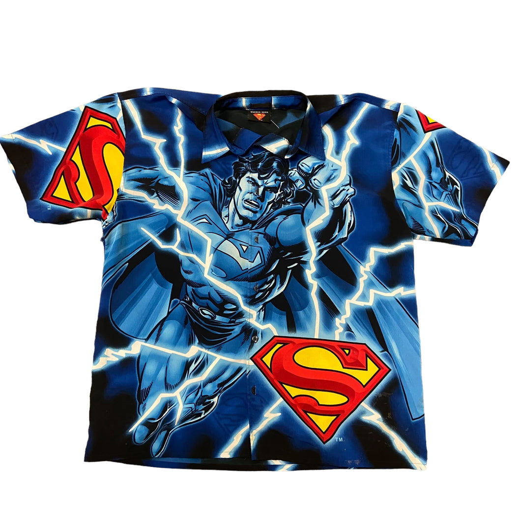 2001 Superman AOP button up