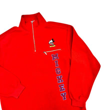 Load image into Gallery viewer, 2000’s Disney Mickey Qtr Zip Fleece
