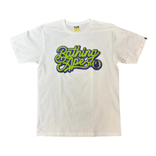 Load image into Gallery viewer, BAPE Bathing Ape Script Logo Tee (White)
